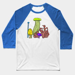 MUSHROOMS SOCIETY Baseball T-Shirt